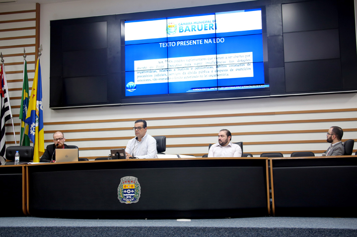 Audiência pública apresenta projetos sobre Diretrizes Orçamentárias e Plano Plurianual