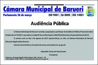 Audiência pública discute alteração na Lei de Diretrizes Orçamentárias