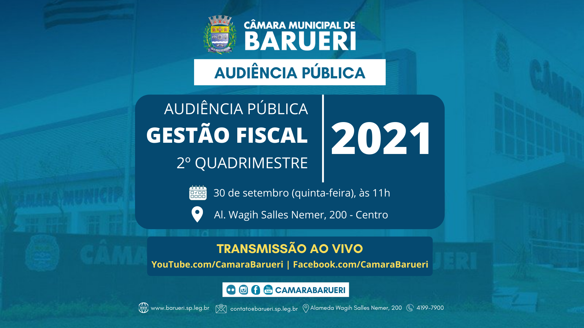 Audiência Pública Gestão Fiscal 2º Quadrimestre 2021