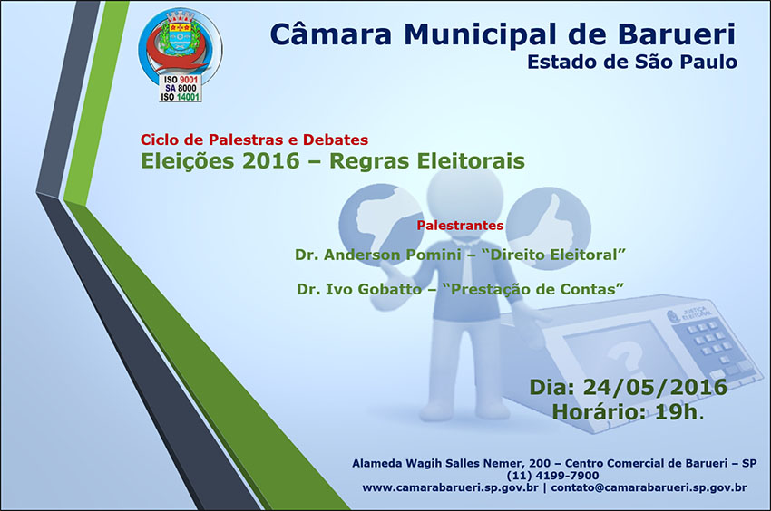 Ciclo de Palestras e Debates – Eleições 2016