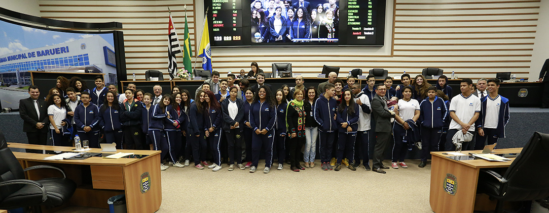 Estudantes na Câmara